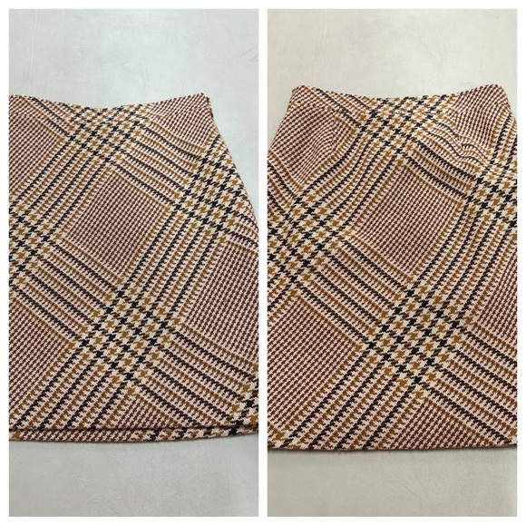 Tory Burch Plaid Brown Women's SkirtSize 2